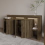 Hanah Home Beliz - Consola de Nogal Antiguo con Luces LED
